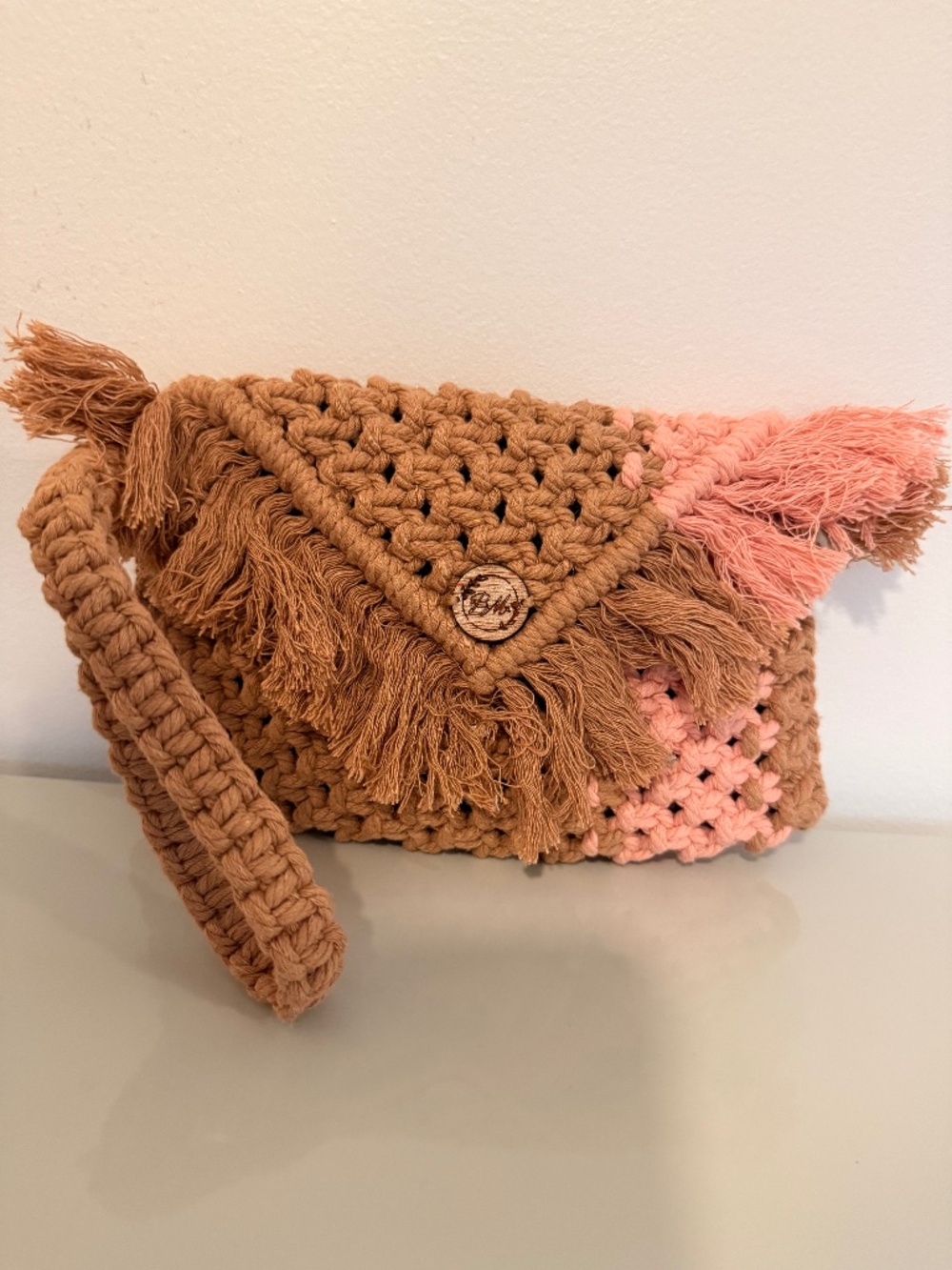 Handmade Fun Handbag with wristlet.